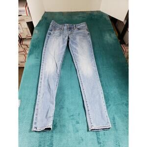 American Eagle Jeans Size 6 Womens Blue Stretch Ladies Pants Mid Rise Jegging